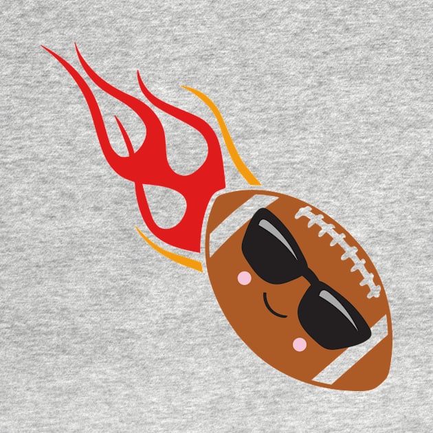 Football Emoji on Fire by 4Craig